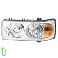 Headlight Set left right 24 V W5W P21W H7/H1 Halogen HELLA for e.g. DAF CF
