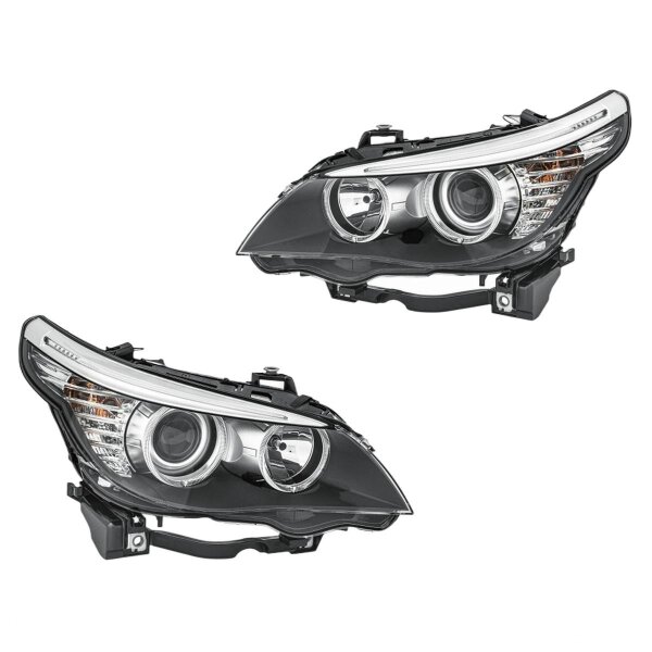 Headlight Set 12 V PY21W H6W H7/H7 DE Halogen HELLA for BMW 5 Series and others