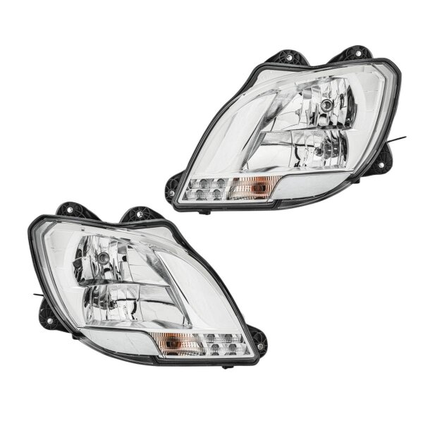 Headlight Set left right 24 V H7/H1 P21W FF Halogen HELLA for e.g. DAF CF
