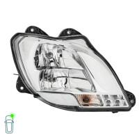 Headlight Set left right 24 V H7/H1 P21W FF Halogen HELLA for e.g. DAF CF
