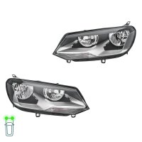 Headlight Set 12 V H15 H7/H7 WY21W W5W Halogen FF HELLA...