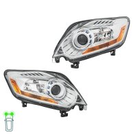 Headlight Set left right 12 V H21W W5W D1S/H7 Bi-Xenon...