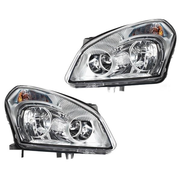 Headlight Set 12 V W5W PY21W H7/H7 Halogen HELLA for NISSAN QASHQAI
