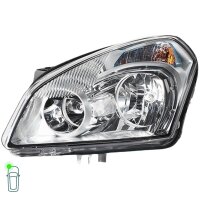 Headlight Set 12 V W5W PY21W H7/H7 Halogen HELLA for NISSAN QASHQAI