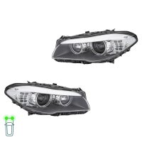 Headlight Set left right 12 V D1S/H7 LED bi-xenon HELLA...