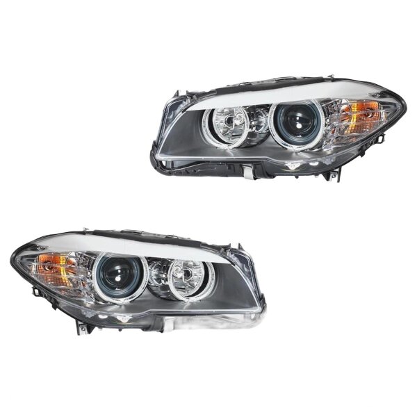Headlight Set left right 12 V PY24W H7/H7 Halogen DE HELLA for BMW 5 Series