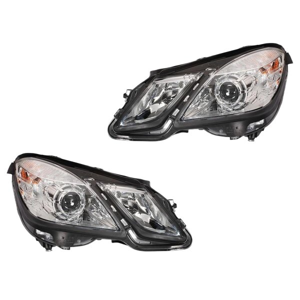 Headlight Set 12 V W5W H7/H7 PY21W DE Halogen HELLA for e.g. MB E-CLASS