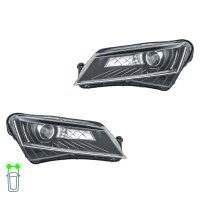 Headlight Set left right 12 V D3S LED Bi-Xenon HELLA for...