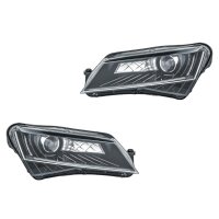 Scheinwerfer-Set links/rechts D3S HELLA für Skoda...
