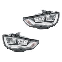 Headlight Set left right 12 V PSY24W H15 H7 FF Halogen...