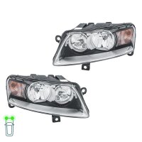 Headlight Set left right 12 V W5W PY21W H7 H15 Halogen...
