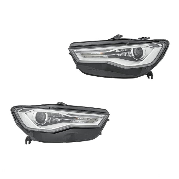 Scheinwerfer-Set links/rechts D5S HELLA für AUDI A6 Avant (4G5, 4GD, C7)