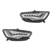 Headlight Set left right 12 V LED HELLA suitable for e.g....