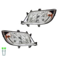 Headlight Set 12 V H7/H3 W5W PY21W Halogen HELLA for e.g....