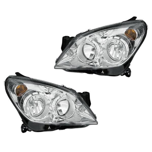 Headlight Set 12 V W5W H7/H1 H21W Halogen HELLA for e.g. OPEL ASTRA