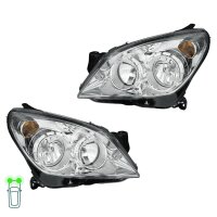 Headlight Set 12 V W5W H7/H1 H21W Halogen HELLA for e.g....