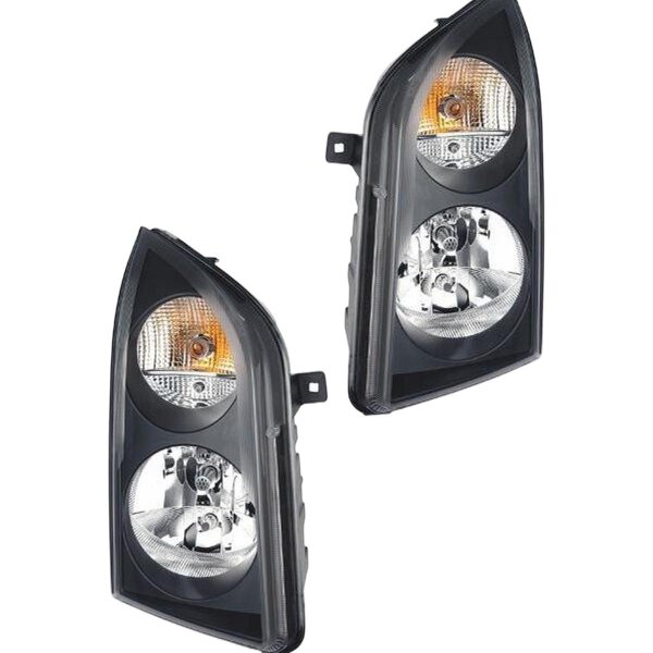 Headlight Set 12 V H7/H7 W5W PY21W FF Halogen HELLA for e.g. VW CRAFTER