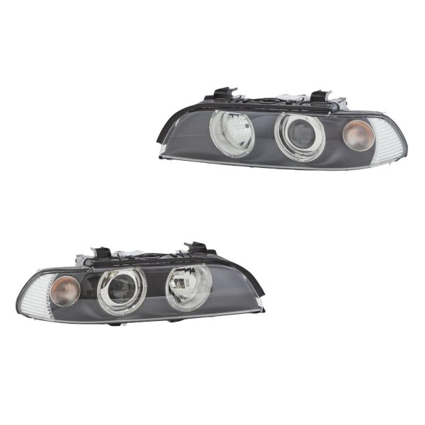 Headlight Set 12 V PY21W H7/H7 DE Halogen FF HELLA for BMW 5 Series and others