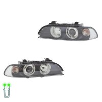 Headlight Set 12 V PY21W H7/H7 DE Halogen FF HELLA for...