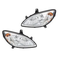 Headlight Set left right 12 V PY21W W5W H7/H7 Halogen...