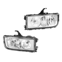 Headlight Set left right 24 V H7/H1 W5W Halogen HELLA for...