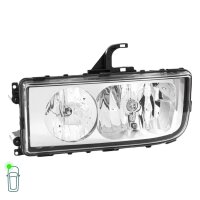 Headlight Set left right 24 V H7/H1 W5W Halogen HELLA for MB AXOR