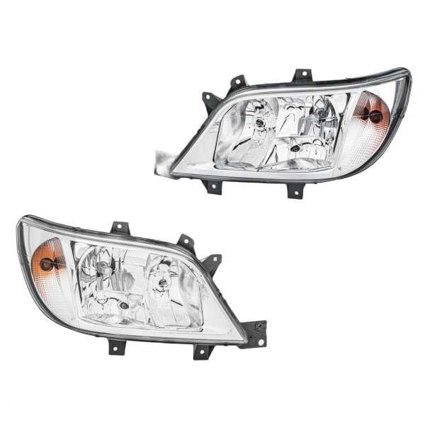 Headlight Set 12 V H7/H3 PY21W W5W Halogen HELLA for e.g. MB SPRINTER