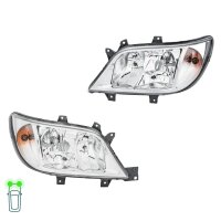 Headlight Set 12 V H7/H3 PY21W W5W Halogen HELLA for e.g....