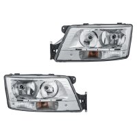 Headlight Set left right 24 V LED H7/H7 PY21W Halogen...