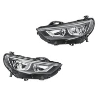Headlight Set left right 12 V LED H7/H7 halogen HELLA for...