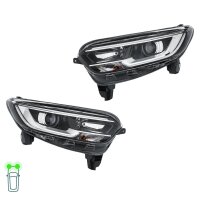 Headlight Set left right PY21W LED H7/H7 Halogen HELLA...
