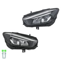 Headlight Set left right 12 V LED HELLA for MERCEDES-BENZ...