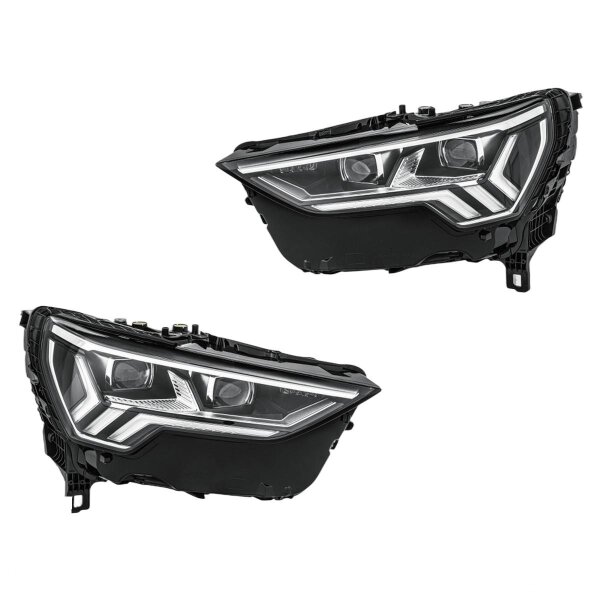 Headlight Set left right 12 V LED Matrix HELLA suitable for e.g. AUDI Q3