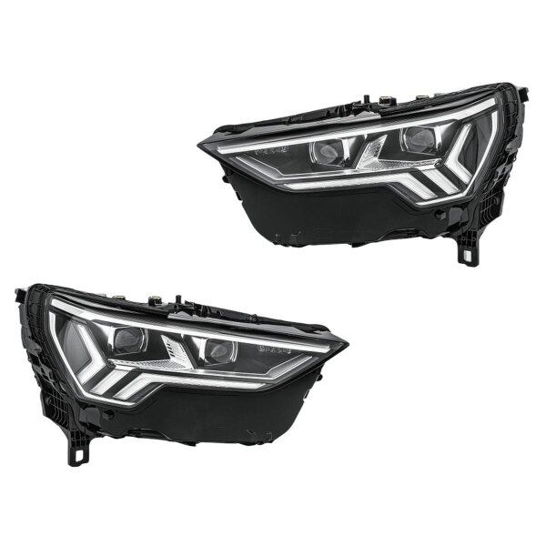 Headlight Set left right 12 V LED Matrix HELLA suitable for e.g. AUDI Q3