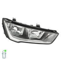 Headlight Set left right 12 V H7 W5W H15 Halogen HELLA for e.g. AUDI A1