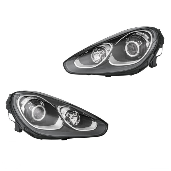 Headlight Set left right 12 V D8S H7 LED bi-xenon HELLA for PORSCHE CAYENNE