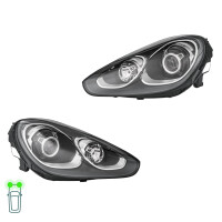 Headlight Set left right 12 V D8S H7 LED bi-xenon HELLA...