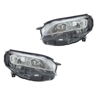 Headlight Set 12 V W5W PY21W H7/H1 halogen HELLA for...