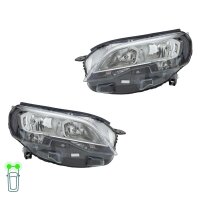 Headlight Set 12 V W5W PY21W H7/H1 halogen HELLA for...