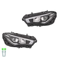 Headlight Set left right 12 V LED HELLA for MERCEDES-BENZ...