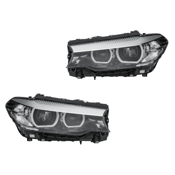 Headlight Set left right 12 V LED HELLA for BMW 5 Series and others