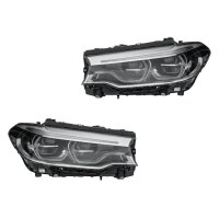 Headlight Set left right 12 V LED HELLA for BMW 5 Series...
