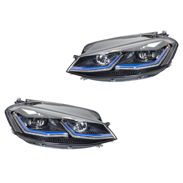 Headlight Set left right LED HELLA suitable for e.g. VW GOLF