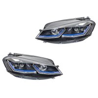 Headlight Set left right LED HELLA suitable for e.g. VW GOLF