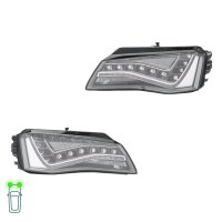 Headlight Set left right 12 V LED HELLA suitable for AUDI A8