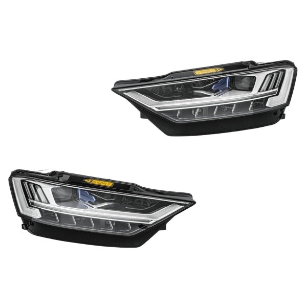 Headlight Set left right 12 V LED matrix high-resolution HELLA for AUDI A8