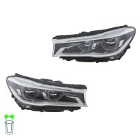 Headlight Set left right 12 V LED HELLA suitable for BMW...