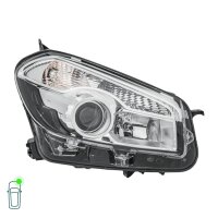 Headlight Set left right 12 V D1S/H7 W5W PY21W Xenon HELLA for NISSAN QASHQAI