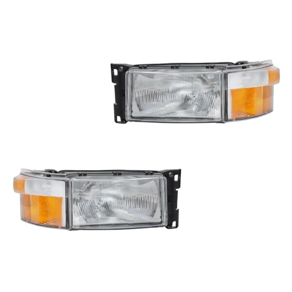 Headlight Set 24 V P21W H4 R5W Halogen HELLA suitable for e.g. SCANIA 4