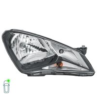 Headlight Set left right 12 V H4 W21/5W PY21W Halogen HELLA for SEAT Mii